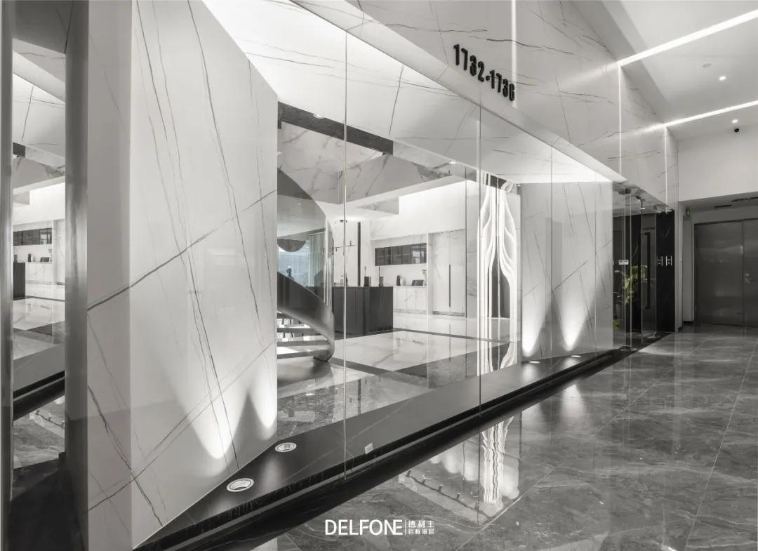 155㎡現代簡約巖板展館,堪比私人藝術館