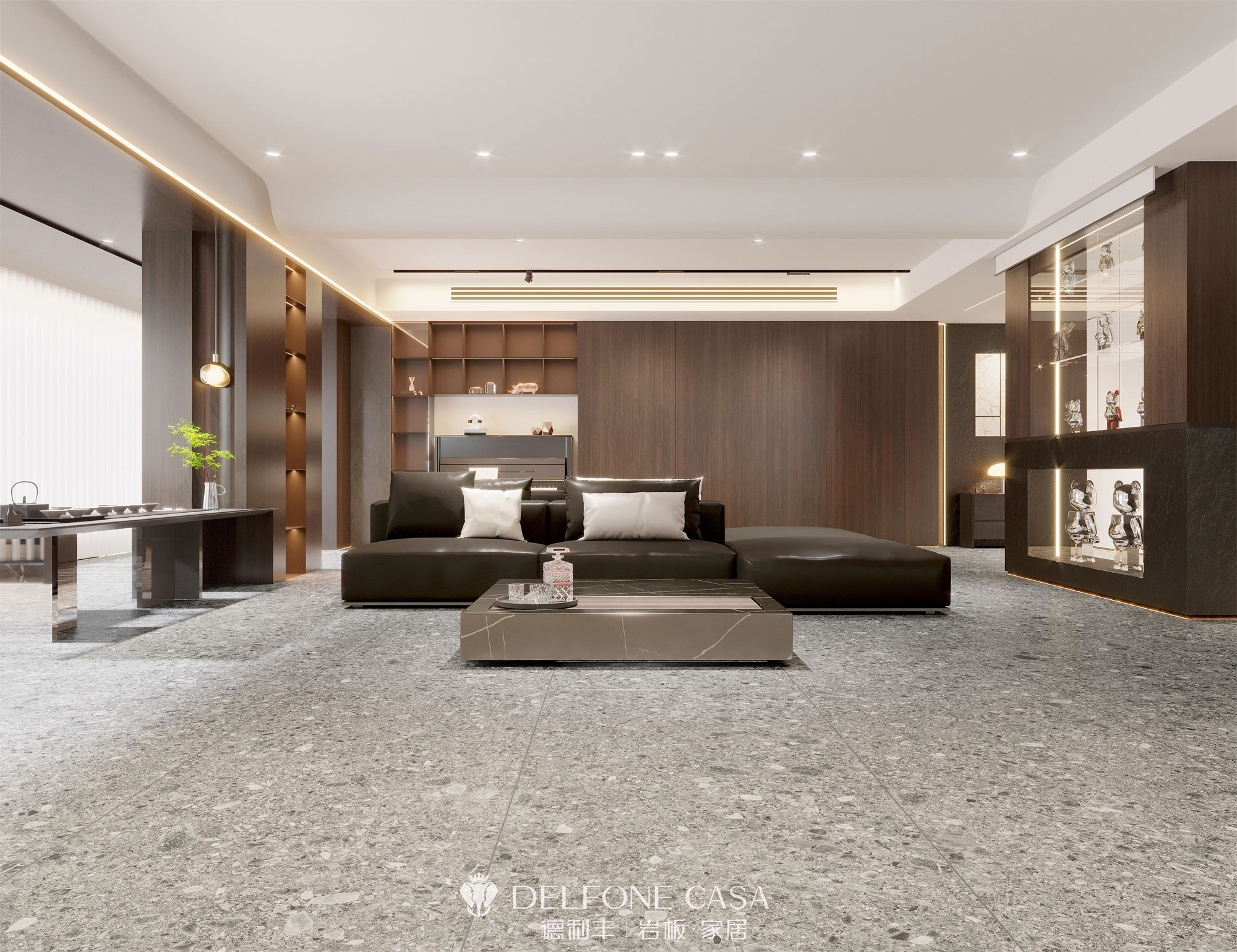 DELFONE案例分享 | MINI系列，打造輕奢格調的巖板家居(圖2)