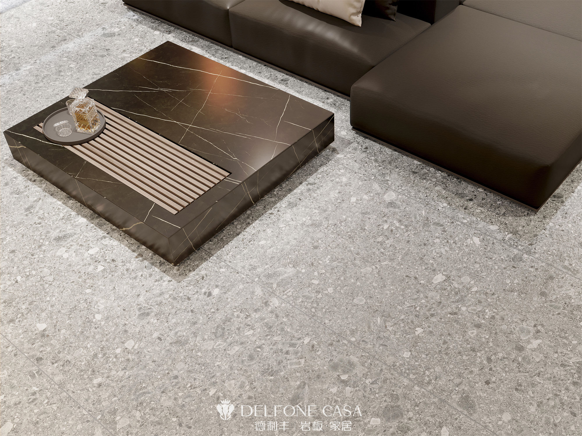 DELFONE案例分享 | MINI系列，打造輕奢格調的巖板家居(圖3)