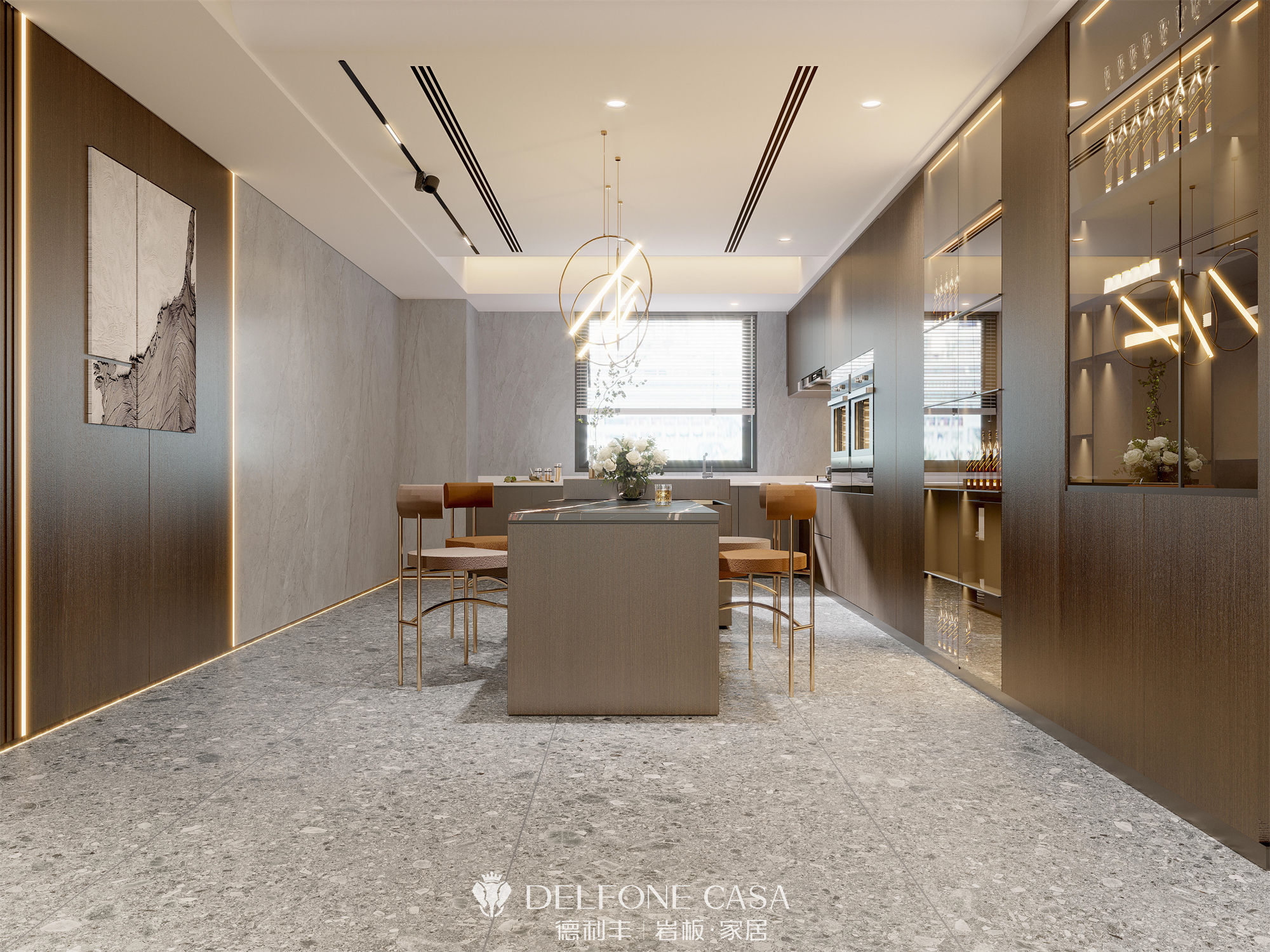 DELFONE案例分享 | MINI系列，打造輕奢格調的巖板家居(圖5)