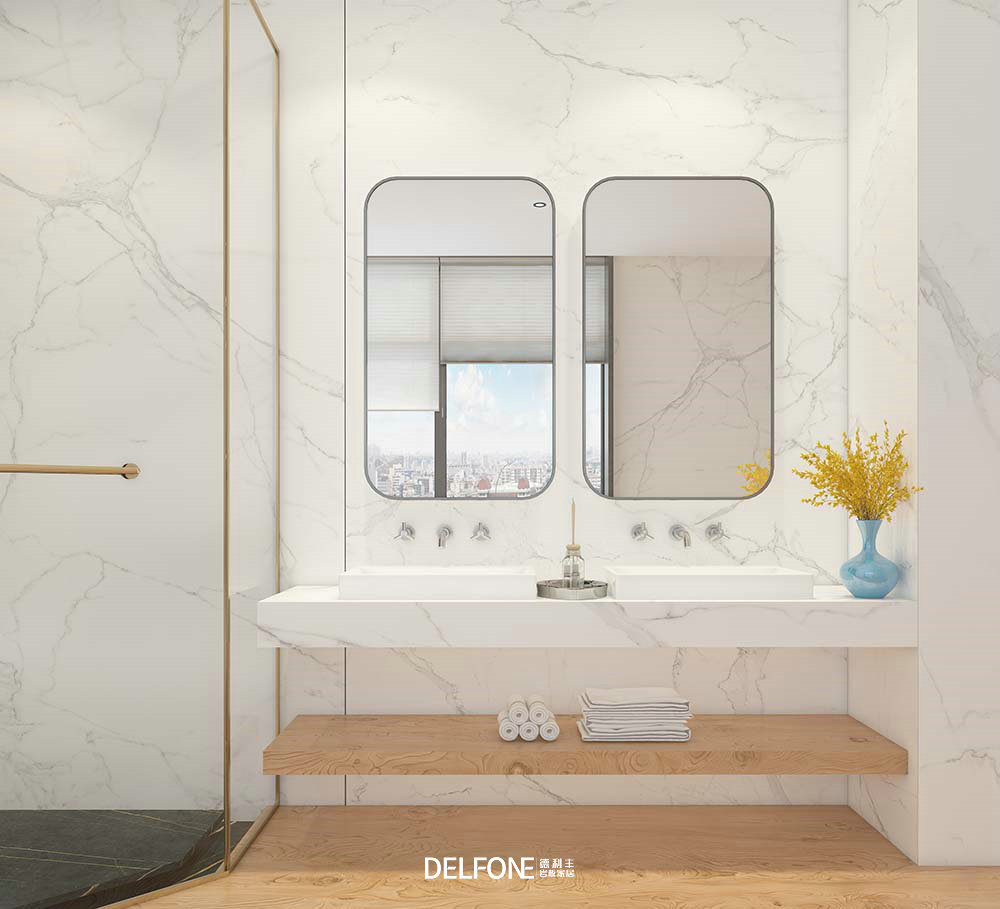 巖板一體盆是巖板洗手盆嗎？巖板洗手盆照片現代輕奢(圖1)