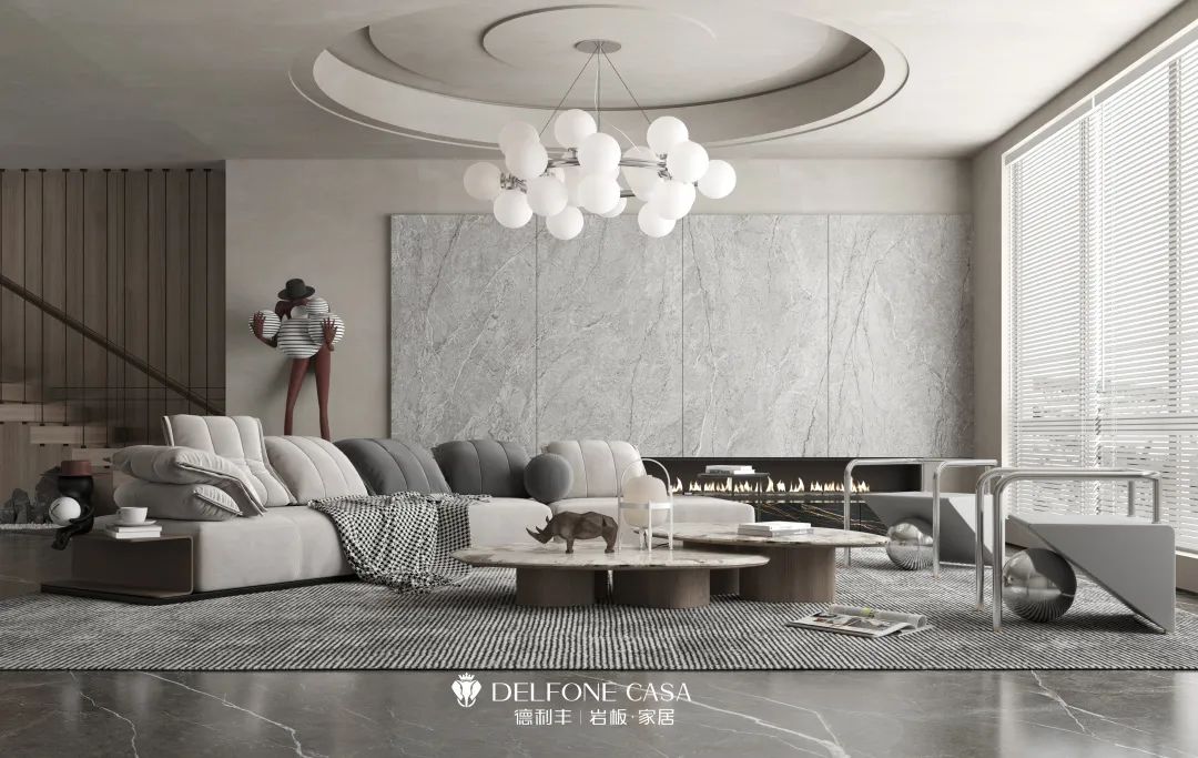 DELFONE新品 | 卡比亞金棕石、卡比亞石紋灰鑄就高端的質感居所(圖8)