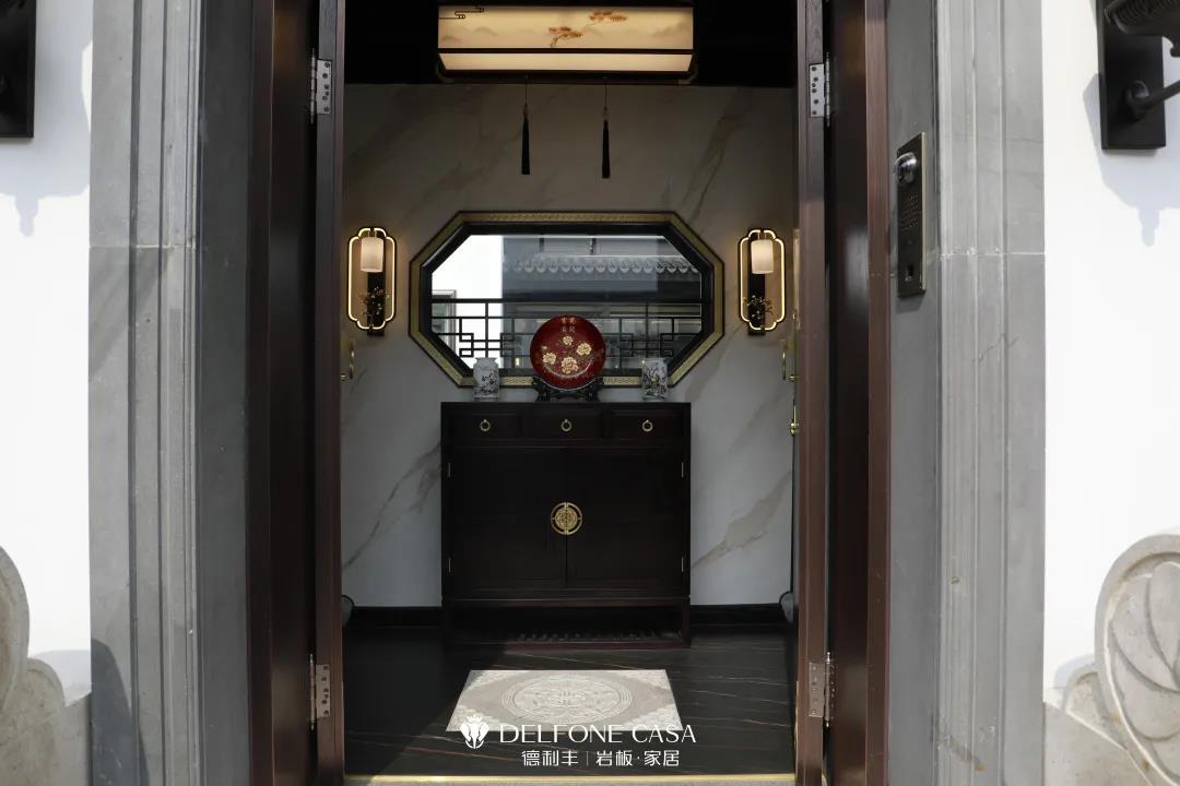 家裝案例 | 280㎡蘇州園林式巖板別墅，古典尊貴，古色古香(圖4)