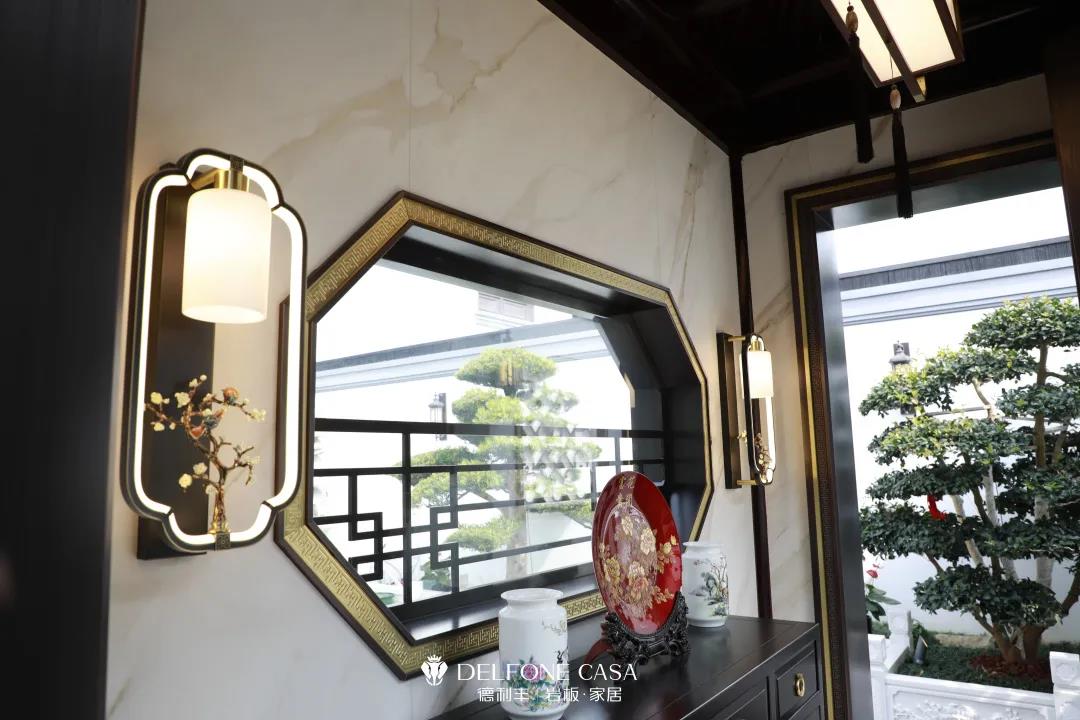 家裝案例 | 280㎡蘇州園林式巖板別墅，古典尊貴，古色古香(圖3)