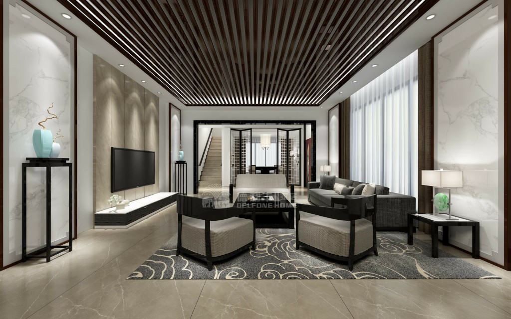 這才真正叫電視背景墻，你家只是電視掛墻上(圖3)