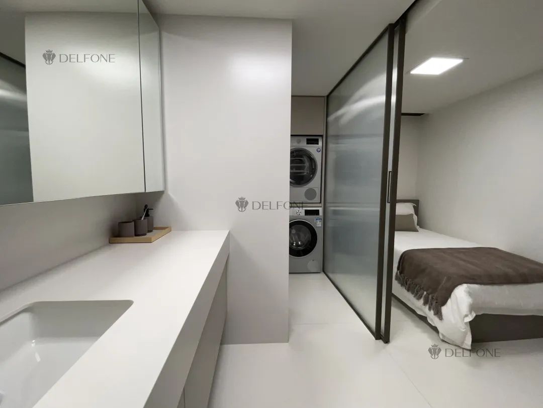 案例賞析 | 雅致別墅X極光白巖板,在純白之間靜享悠然生活(圖17) 圖片