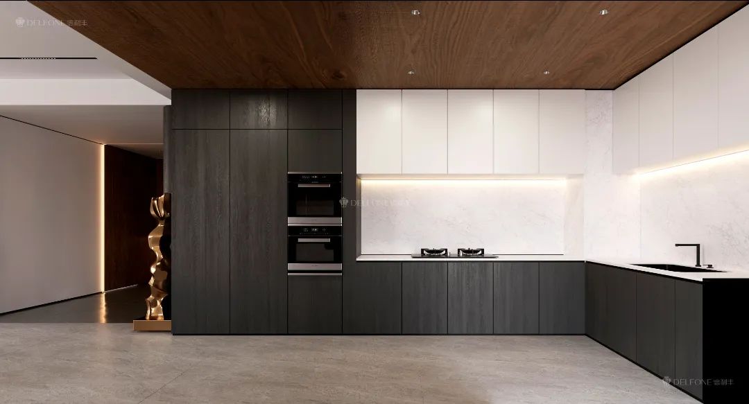 DELFONE案例分享 | 161㎡現代風格大平層，簡約生活美學(圖3)