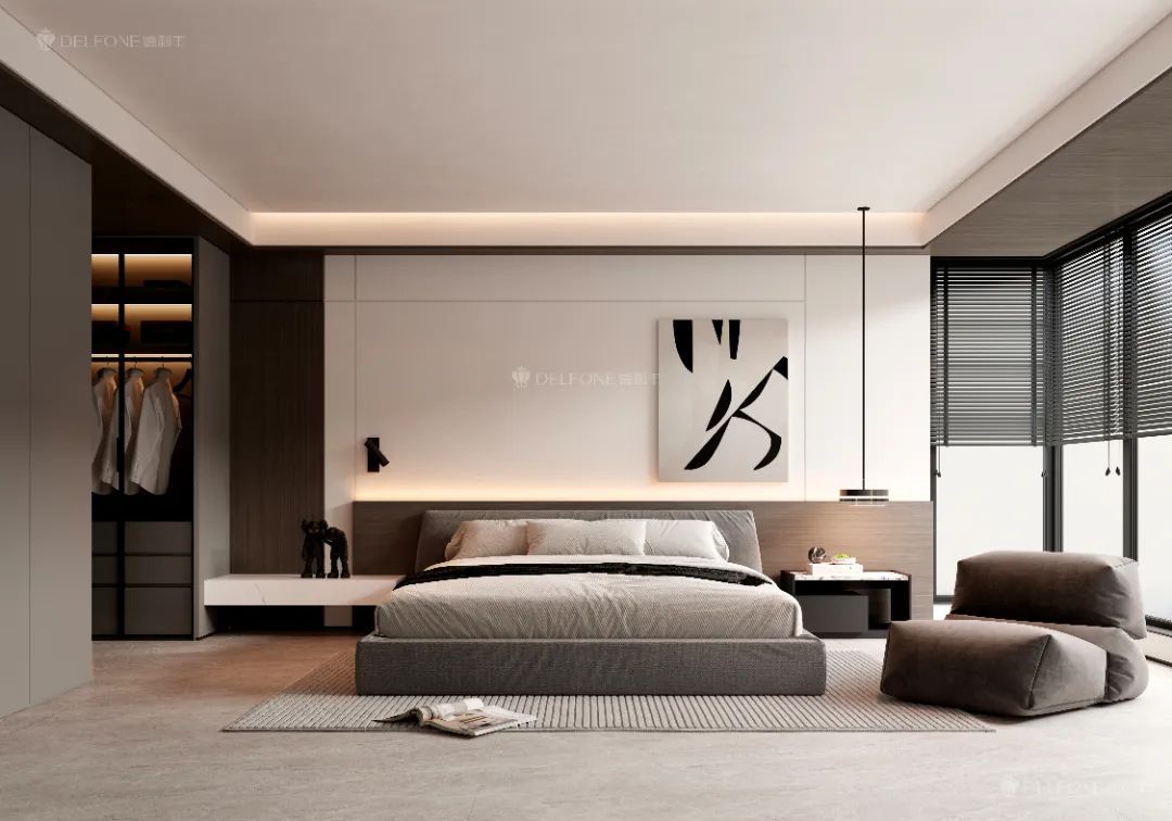 DELFONE案例分享 | 161㎡現代風格大平層，簡約生活美學(圖5)