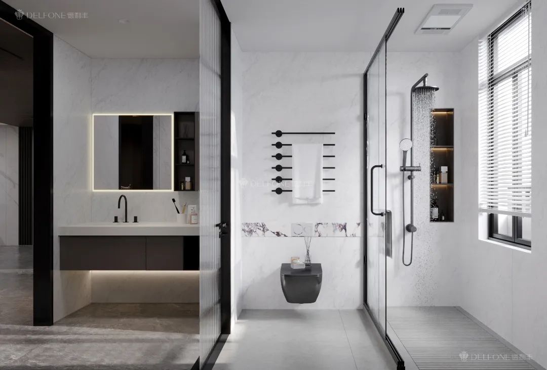 DELFONE案例分享 | 246㎡現(xiàn)代輕奢大平層，巖美生活心之所向(圖15)