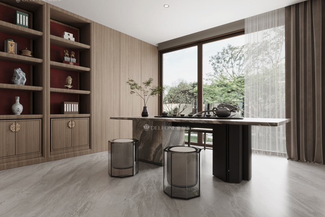 DELFONE新品 | 數碼玲瓏石·山水紫，水墨山川之韻造景空間美學(圖12)