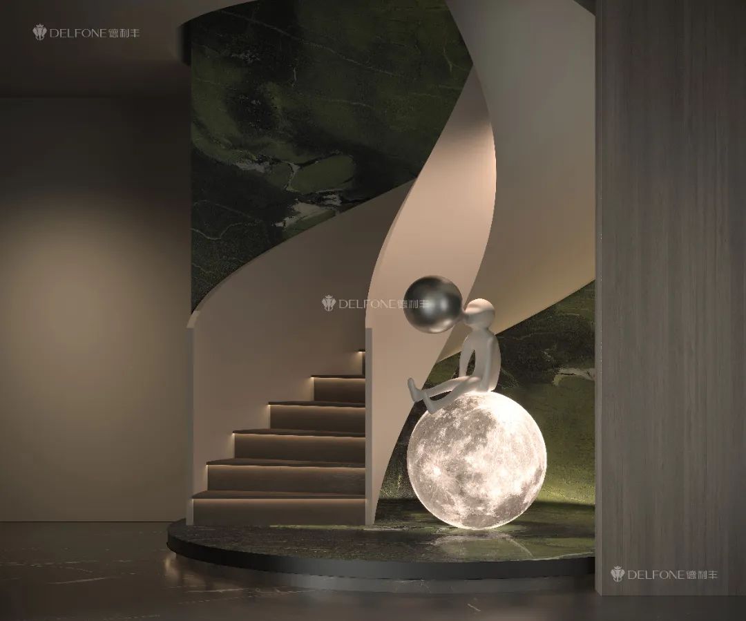 DELFONE新品 | 數(shù)碼玲瓏石·牛油果綠，油畫般質(zhì)感賦予空間藝術(shù)生命力(圖14)