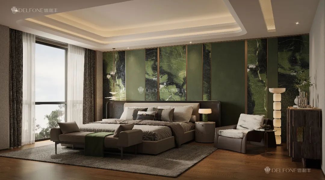 DELFONE新品 | 數(shù)碼玲瓏石·牛油果綠，油畫般質(zhì)感賦予空間藝術(shù)生命力(圖18)