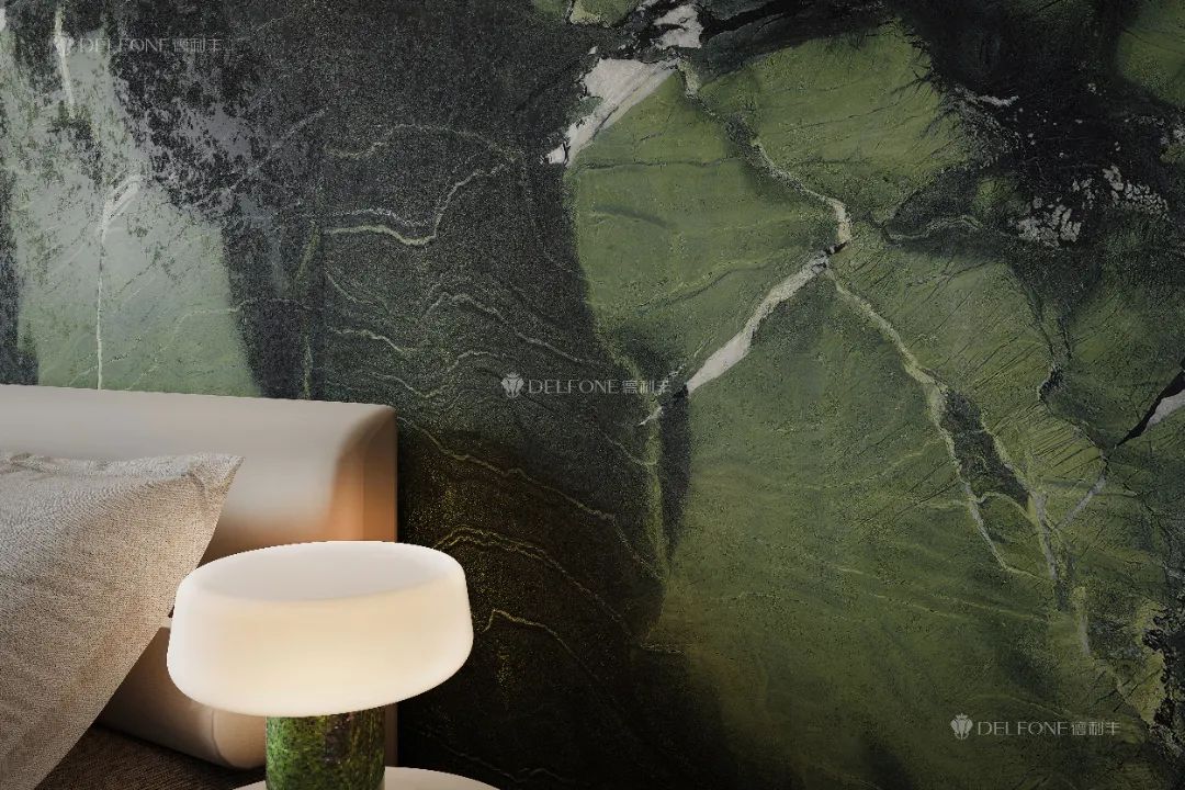DELFONE新品 | 數(shù)碼玲瓏石·牛油果綠，油畫般質(zhì)感賦予空間藝術(shù)生命力(圖19)
